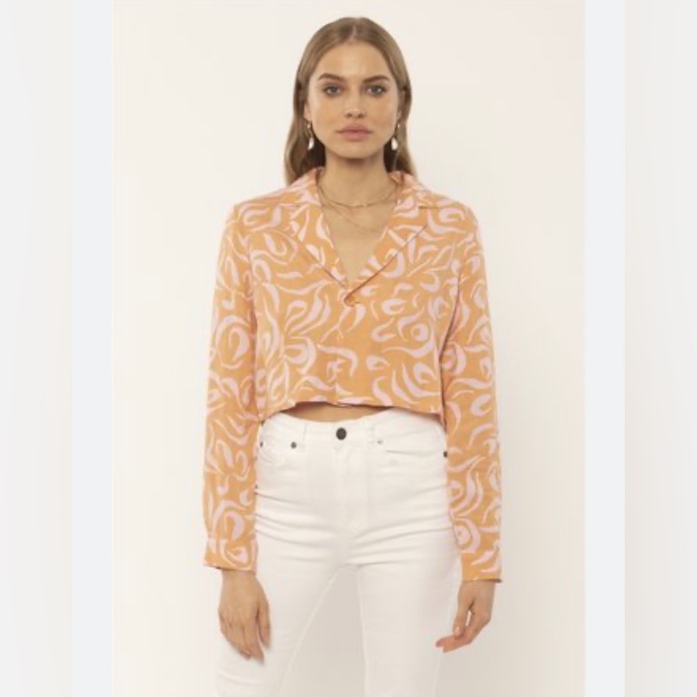 Amuse Society Funky Linen Top